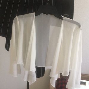 Women’s Sheer Chiffon White Shrug